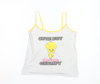 Looney Tunes Women's Grey Cami L Tweety Cartoon Print