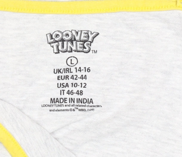 Looney Tunes Women's Grey Cami L Tweety Cartoon Print