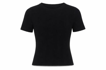 Womens UK Size 12 Marks and Spencer Black Basic T-Shirt