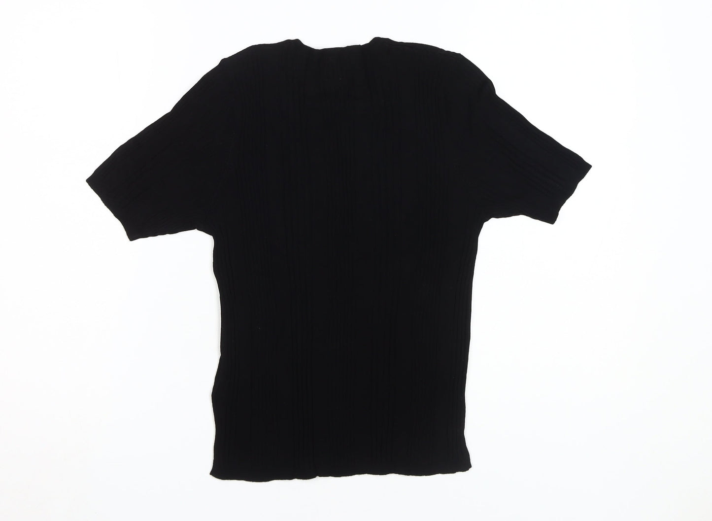 Womens UK Size 12 Marks and Spencer Black Basic T-Shirt