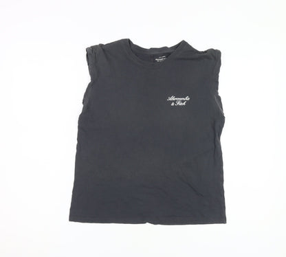 Abercrombie & Fitch Women's Black Sleeveless T-Shirt S