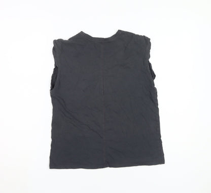 Abercrombie & Fitch Women's Black Sleeveless T-Shirt S