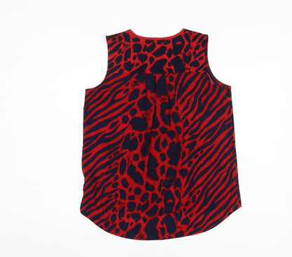 Womens UK Size 10 NEXT Red Basic Blouse