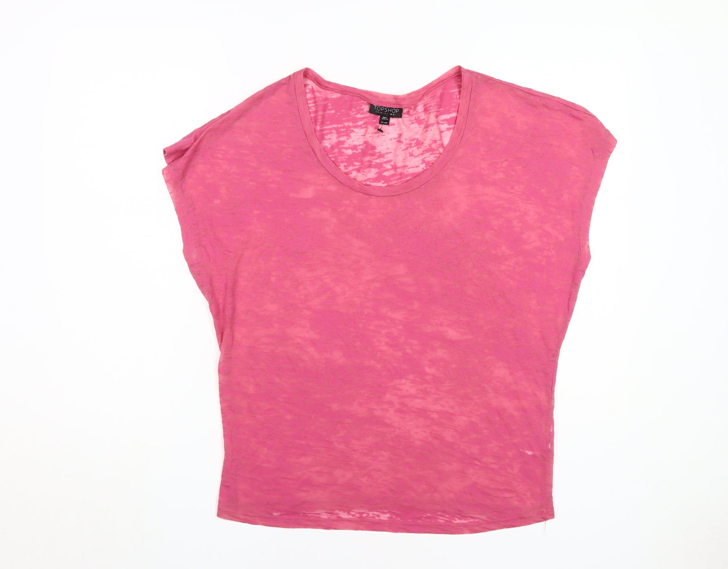 Womens UK Size 8 Topshop Pink  T-Shirt