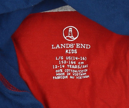 Lands' End Boys Red Pullover Hoodie 12-14 Years