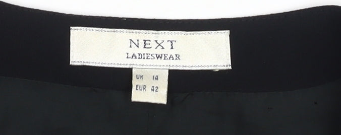 Next Women's Black Striped Waistcoat UK 14
