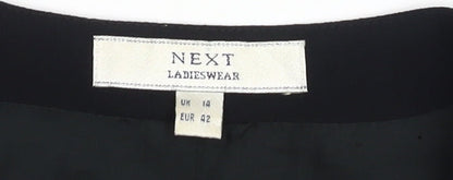 Next Women's Black Striped Waistcoat UK 14