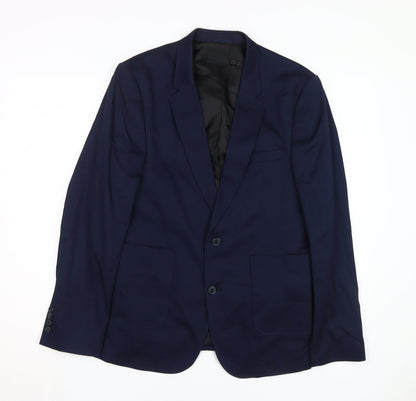 ASOS Men's Blue Blazer Jacket, Size 40S, Formal Wear