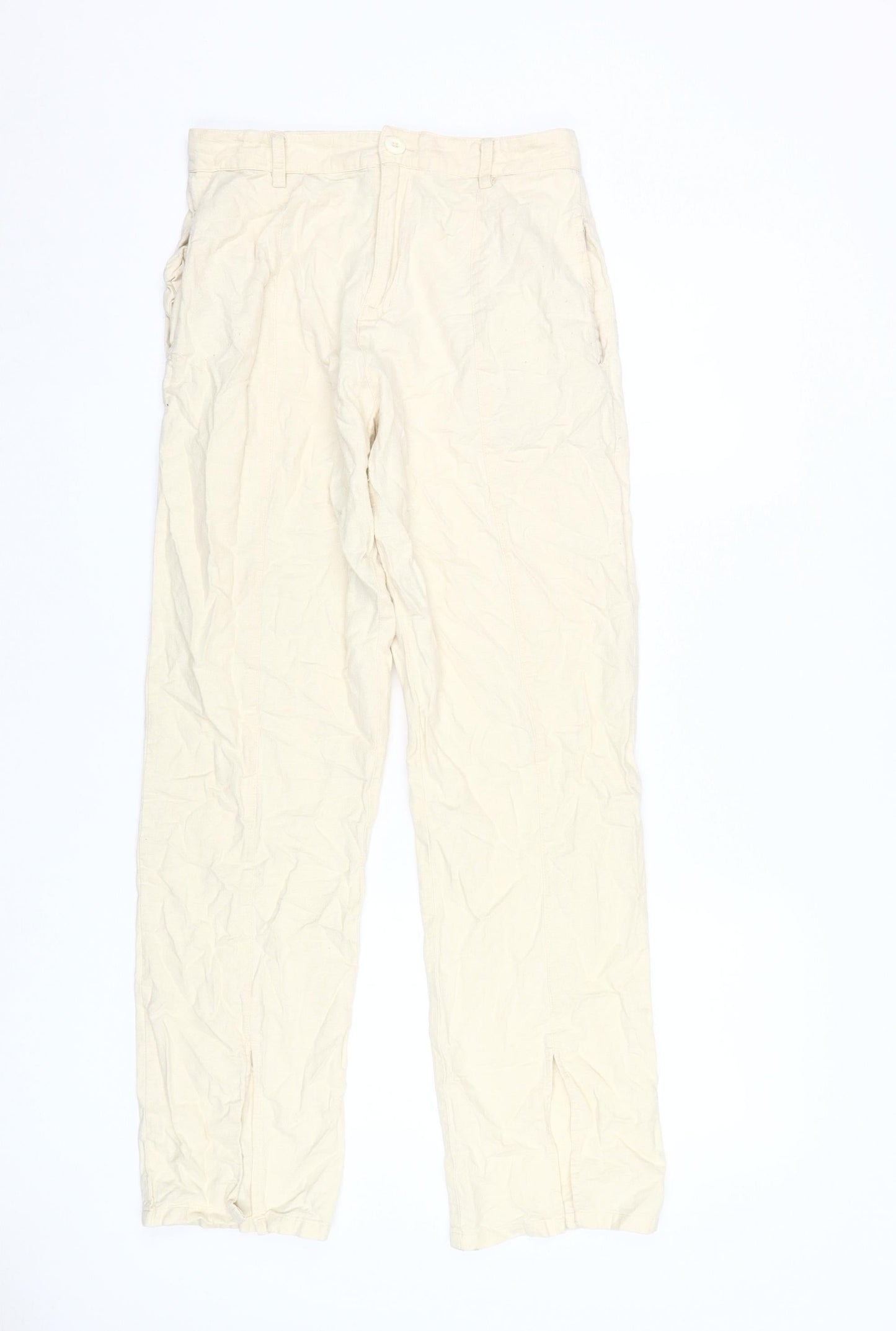 Womens UK Size S Motel Classic Fit  Beige Trousers