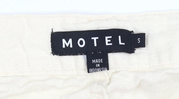 Womens UK Size S Motel Classic Fit  Beige Trousers