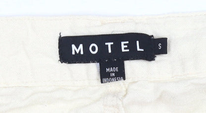 Womens UK Size S Motel Classic Fit  Beige Trousers