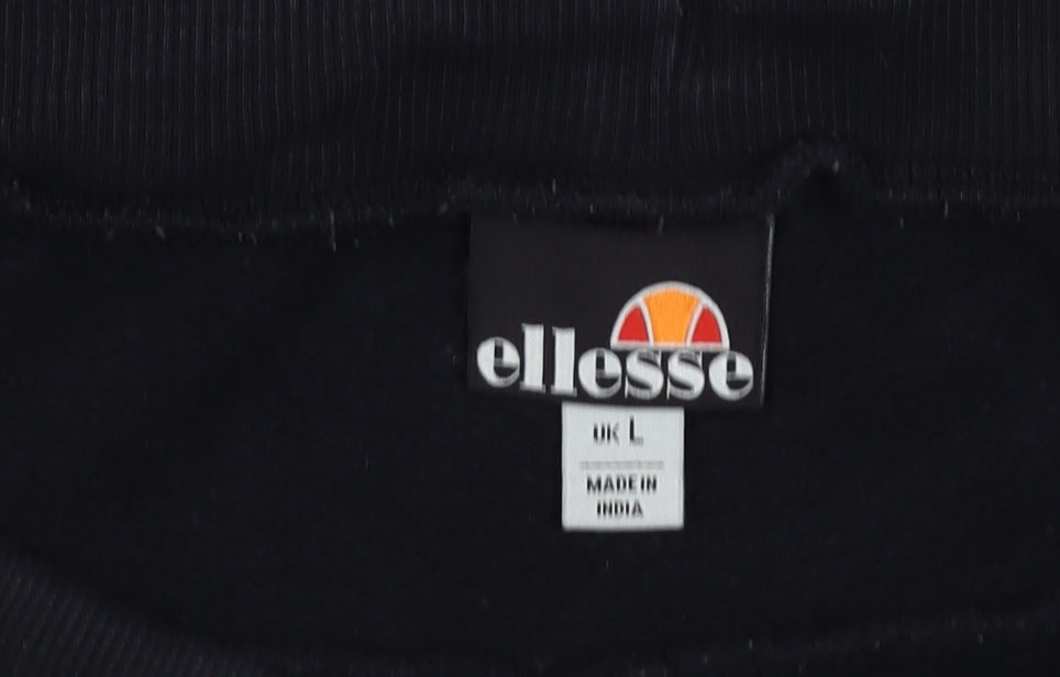 Ellesse Women's Black Shorts L - Logo, Comfortable & Casual