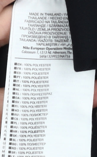 Nike Men's Black 1/4 Zip Pullover Gym Top - Size M