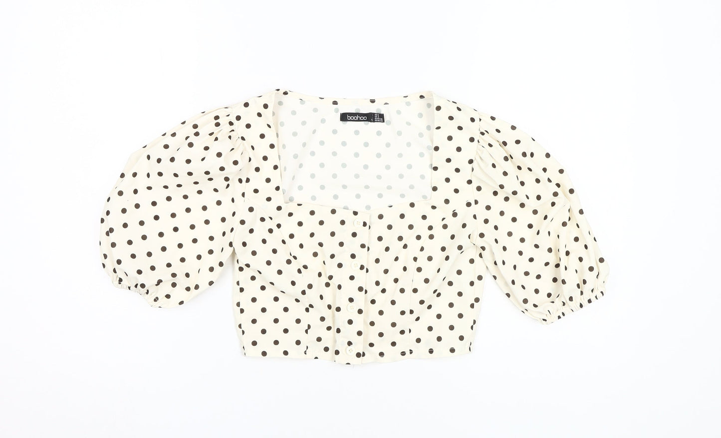Womens UK Size 8 Boohoo Ivory  Blouse
