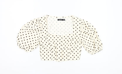 Womens UK Size 8 Boohoo Ivory  Blouse