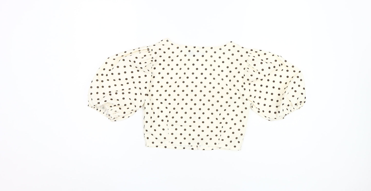 Womens UK Size 8 Boohoo Ivory  Blouse