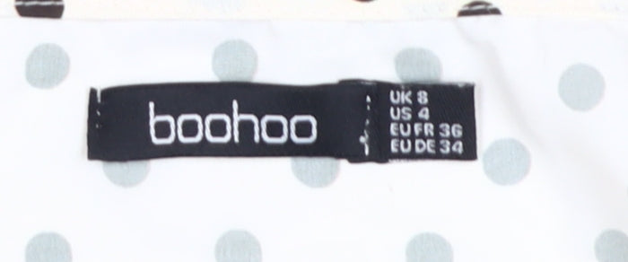 Womens UK Size 8 Boohoo Ivory  Blouse