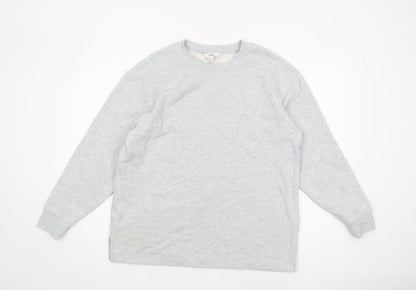 Mens UK Size M Marks and Spencer Grey Pullover Sweatshirt