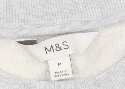 Mens UK Size M Marks and Spencer Grey Pullover Sweatshirt
