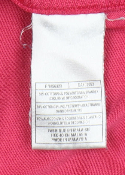 Nike Women's Pink Full Zip Hoodie, Size L, Lightweight