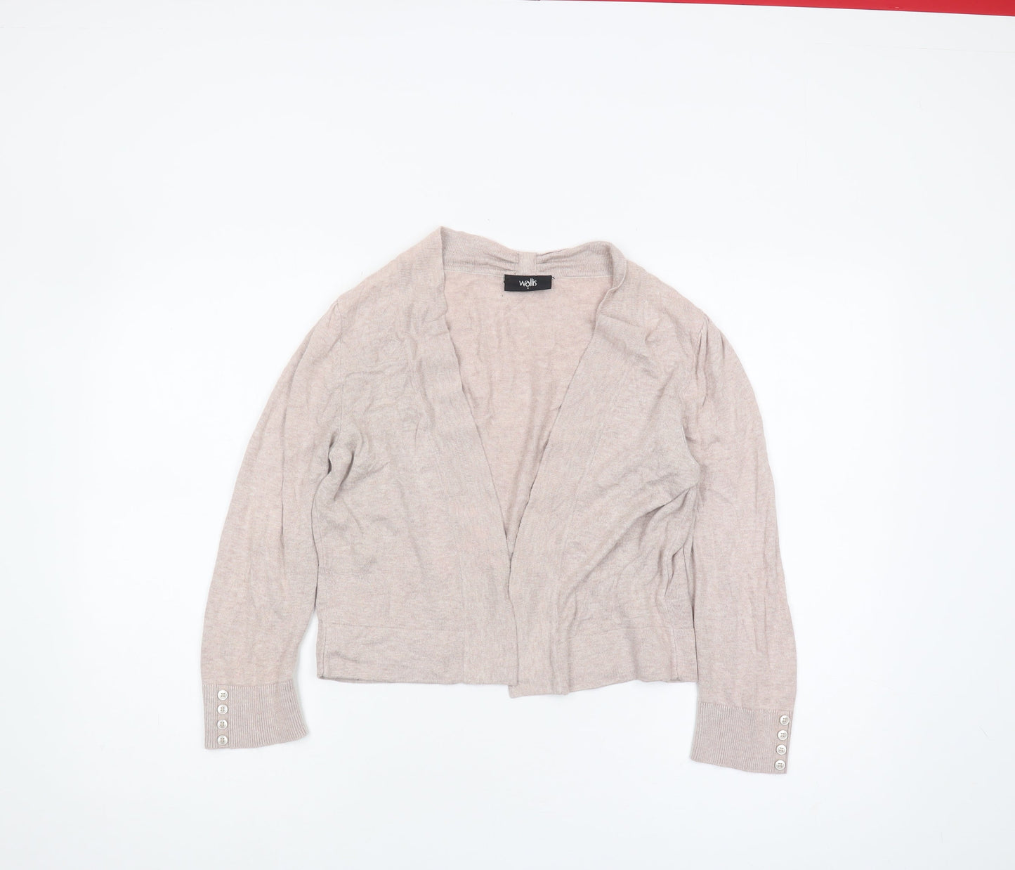 Womens UK Size S Wallis Beige Cardigan Jumper