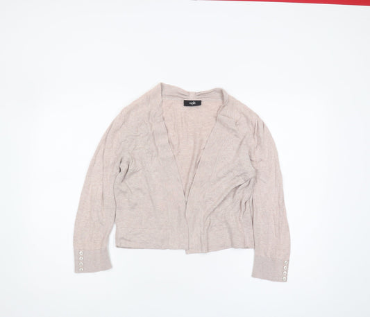 Womens UK Size S Wallis Beige Cardigan Jumper