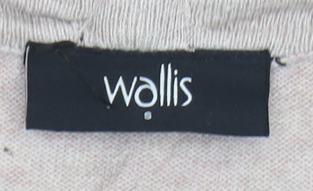 Womens UK Size S Wallis Beige Cardigan Jumper