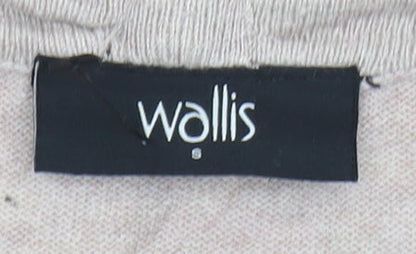 Womens UK Size S Wallis Beige Cardigan Jumper