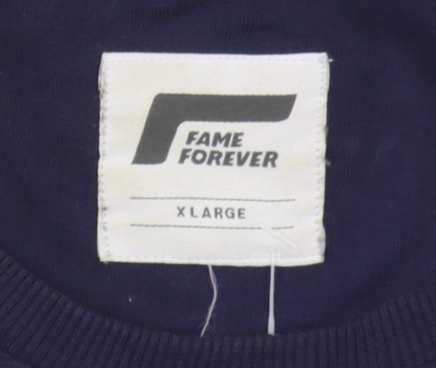 Fame Forever Men's XL Multicoloured Sweatshirt Pullover