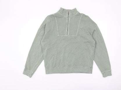 Womens UK Size 10 Marks and Spencer Green Pullover Sweatshirt