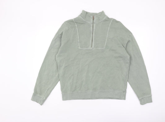 Womens UK Size 10 Marks and Spencer Green Pullover Sweatshirt