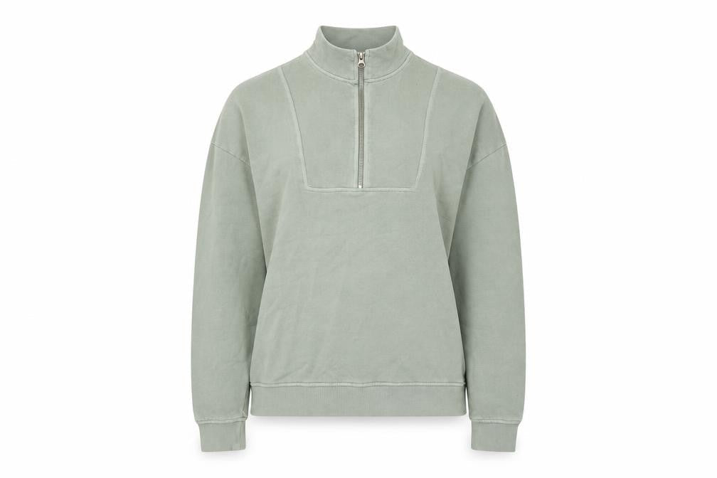 Womens UK Size 10 Marks and Spencer Green Pullover Sweatshirt