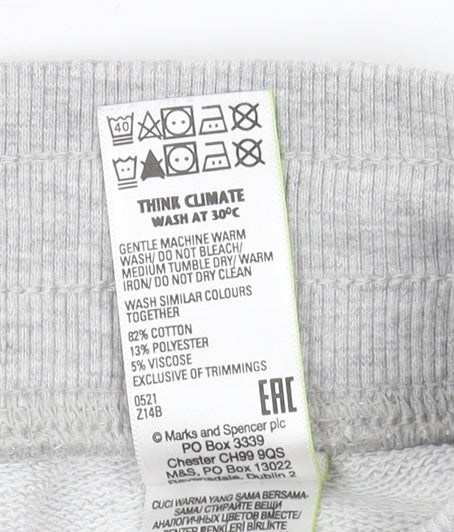 Womens UK Size 6 Marks and Spencer Relaxed Fit Jogger Grey Trousers