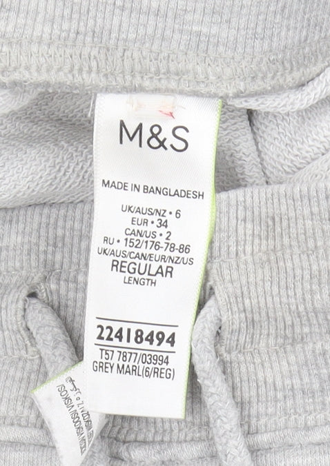 Womens UK Size 6 Marks and Spencer Relaxed Fit Jogger Grey Trousers