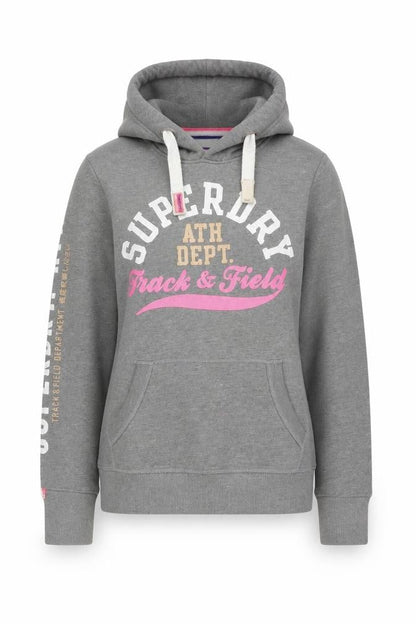 Womens UK Size XS Superdry Grey Pullover Hoodie