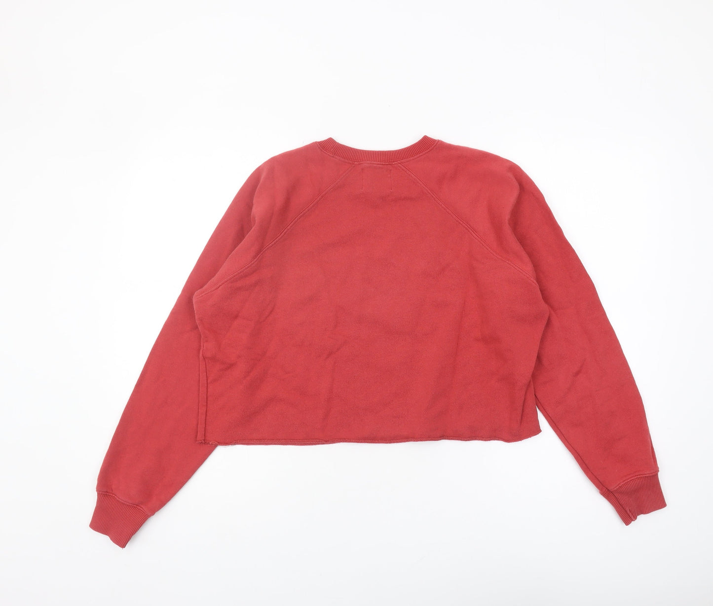 Womens UK Size 8 Pull&Bear Red Pullover Sweatshirt