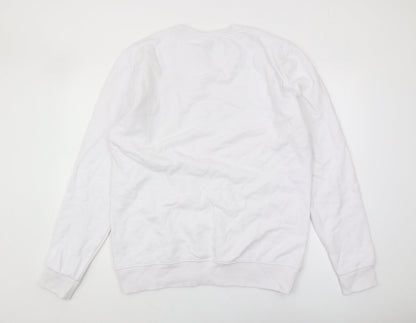 Vivida Lifestyle Men's White Pullover Sweatshirt - L