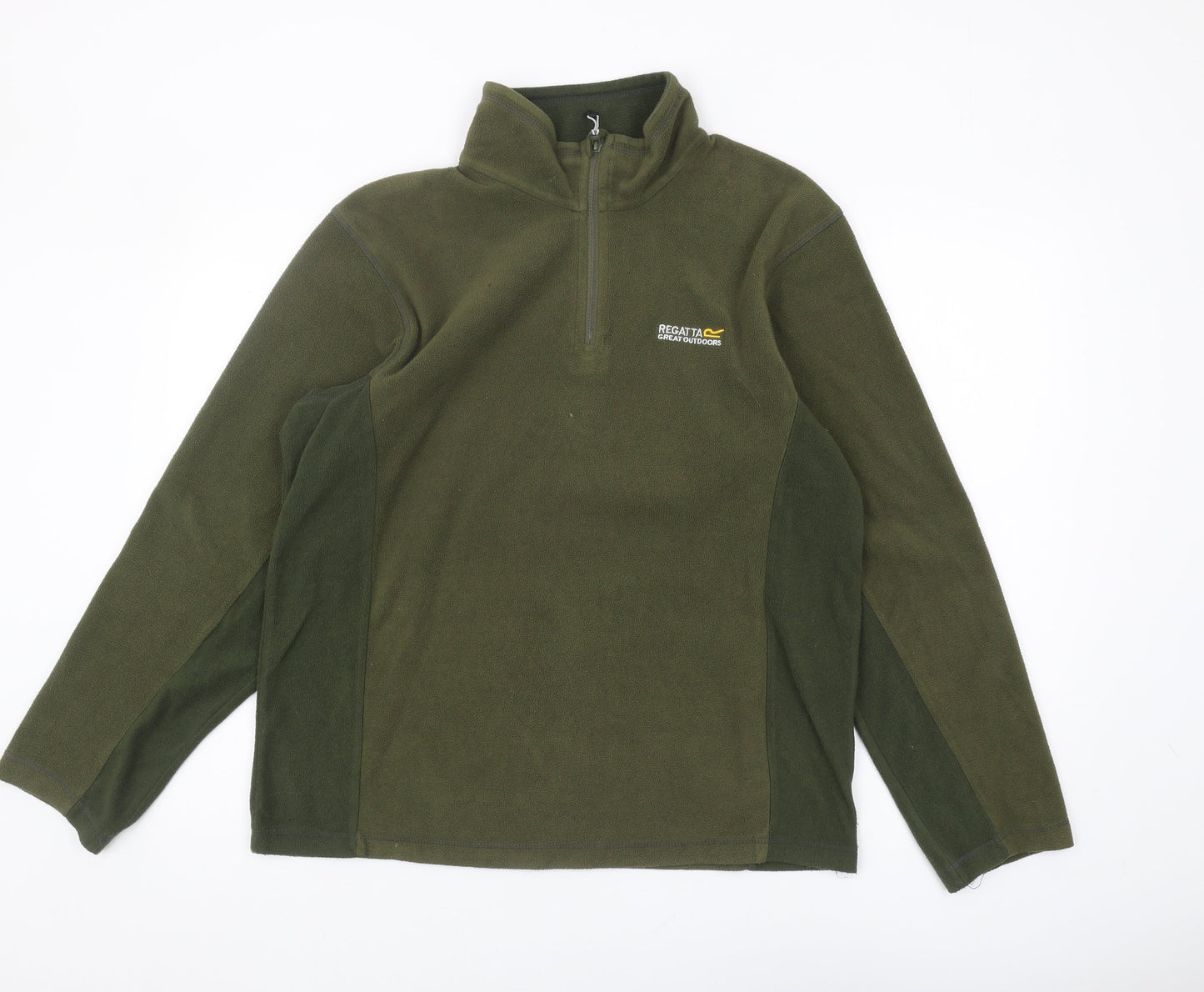 Mens UK Size M Regatta Green 1/4 Zip Sweatshirt