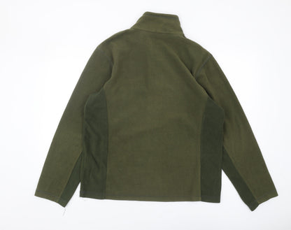 Mens UK Size M Regatta Green 1/4 Zip Sweatshirt