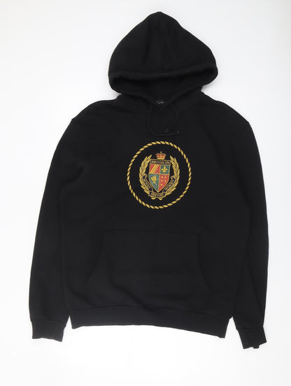 Mens UK Size M New Look Black Pullover Hoodie