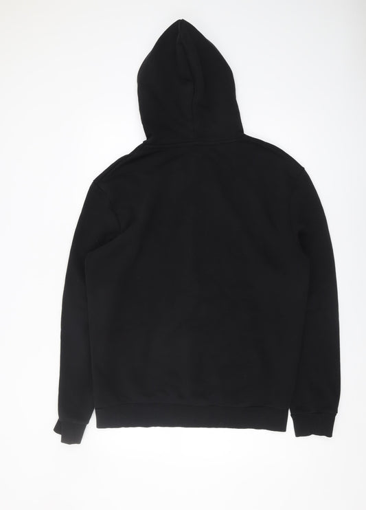 Mens UK Size M New Look Black Pullover Hoodie