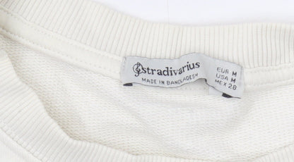 Stradivarius Women’s Ivory Pullover Sweatshirt M