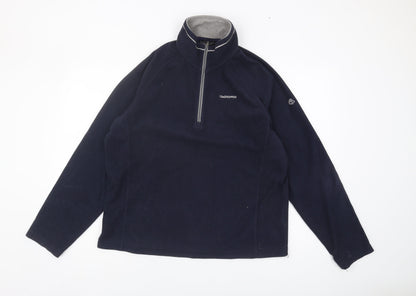 Mens UK Size L Craghoppers Blue 1/2 Zip Sweatshirt