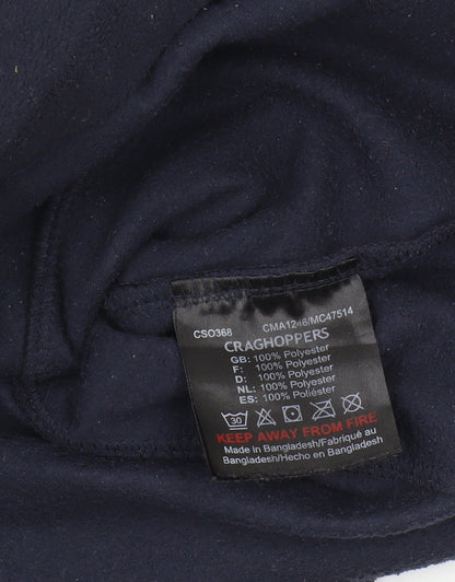 Mens UK Size L Craghoppers Blue 1/2 Zip Sweatshirt