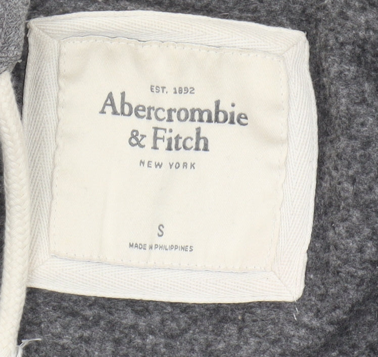 Abercrombie & Fitch Women's Grey Full Zip Hoodie S
