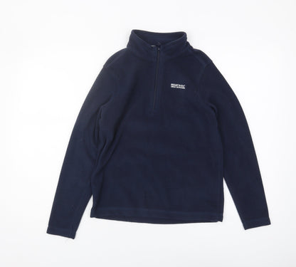 Regatta Boys Blue Fleece 1/4 Zip Sweatshirt Size 13 Years