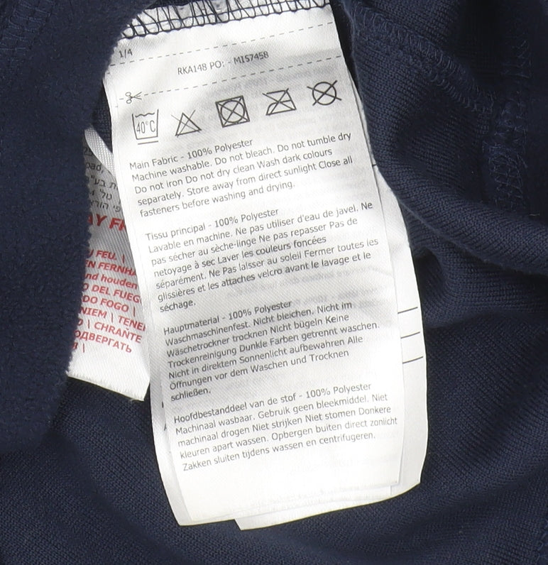 Regatta Boys Blue Fleece 1/4 Zip Sweatshirt Size 13 Years