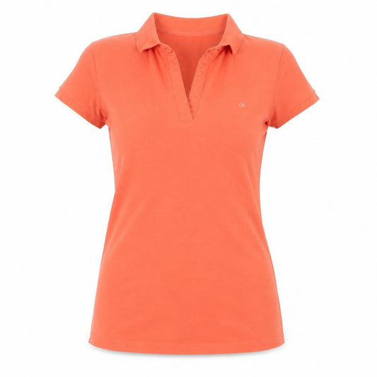 Womens UK Size XS Calvin Klein Jeans Orange  Polo
