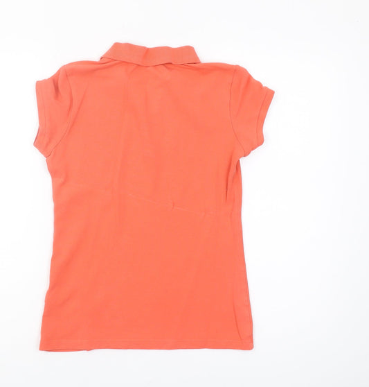 Womens UK Size XS Calvin Klein Jeans Orange  Polo