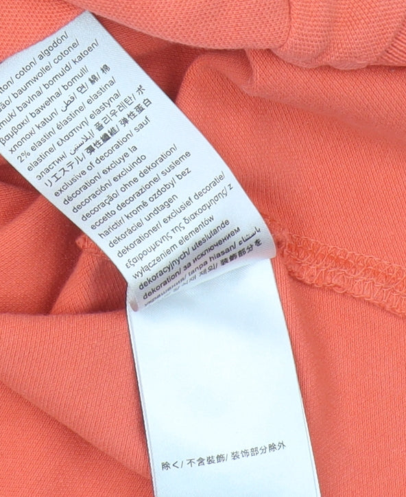 Womens UK Size XS Calvin Klein Jeans Orange  Polo